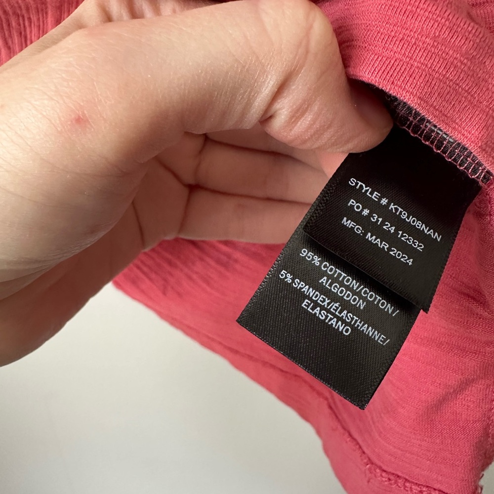 Kenneth Cole Men's Crewneck T-Shirt - Coral Pink - Picture 4 of 5